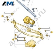 Трапеция с электромотором 55G955023 на Фольксваген Талагон 2021-2025