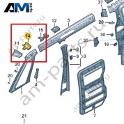 Консоль Volkswagen id-Buzz 2023-2024 1T3817387B