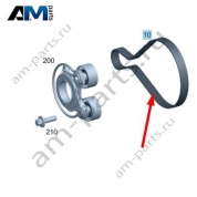 Ремень генератора Mercedes W223 AMG S63 (M177) A1779930100