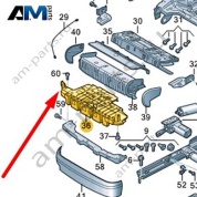 Траверса для регулировки глубины сиденья Audi Q7 (4M) 2016-2024 4M0882775
