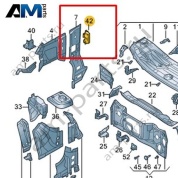 Кронштейн Volkswagen id-Buzz 2023-2024 1N3857022