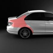 Крыло заднее правое A2046301021 Mercedes C-klasse W204