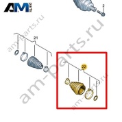 Пыльник шарнира с установочными элементами Volkswagen id3 2020-2024 1EA598203