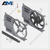 Вентилятор системы охлаждения BMW X1 F48LCI 2019-2023 20d (B47D) 17428596242