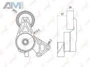 Натяжитель ремня генератора PT3004 (LYNXauto) для автомобилей VAG