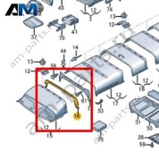 Накладка перегородки Volkswagen Crafter 2012-2016 2E0867071D
