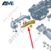 Воздуховод Audi Q7 (4M) 2016-2024 4M1819151