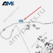 Трос ручного тормоза A2044201385 на Mercedes C-class W204