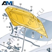 Капот Volkswagen T-Roc 2018-2024 2GA823031A
