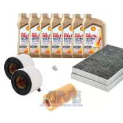 Комплект фильтров для ТО-1/3 Audi A4 (B9) 3.0TDI с маслом Shell 0W30