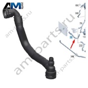 Шланг от радиатора снизу от разъема на Mercedes W223 AMG S63 (M177) A2235016102