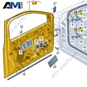 Передняя правая дверь Volkswagen T-Roc 2018-2024 2GA831052AH