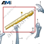 Рама крыши Volkswagen id-Buzz 2023-2024 1T3810669
