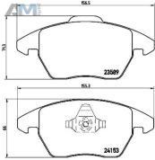 Передние керамические тормозные колодки BREMBO P61076X для Volkswagen Golf Plus (2005-2014)