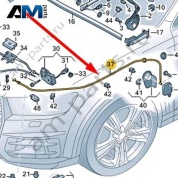 Трос замка капота Audi Q7 (4M) 2016-2024 4M1823535C