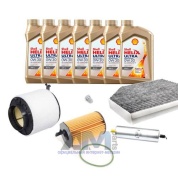 Комплект фильтров для ТО-2/4 Audi A4 (B8) рестайлинг 3.0TDI с маслом Shell 0W30