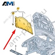 Шумоизоляция капота Audi Q7 (4M) 2016-2024 4M0863825
