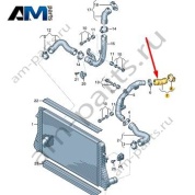 Напорный шланг на турбину Volkswagen Tiguan 2.0TDI 1K0145828T
