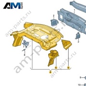 Верхняя часть задней стенки Audi A7 (4G) 2015-2018 4G5813512A