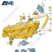 Светодиодная фара правая Volkswagen id3 2020-2024 10B941030