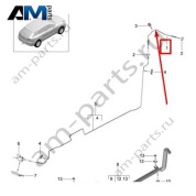 Топливная трубка в арке Porsche Macan S (CTMA) 95B261191K