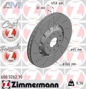 Передние тормозные диски ZIMMERMANN 600.3262.70 Audi A3 (8V) 2012-2020