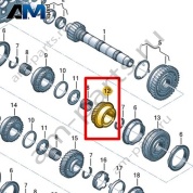 Свободно вращающаяся шестерня VAG 0CF311145K