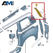Канал уплотнителя Volkswagen id-Buzz 2023-2024 1T3809644A