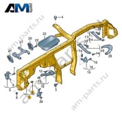 Поперечина передней панели Audi A8 (D4) 2014-2017 4H1857017B