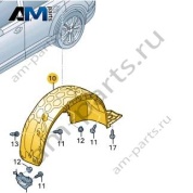 Подкрылок Audi Q8 2019-2024 4M8810171H