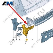 Перегородка Audi Q8 2019-2024 4M8809802A