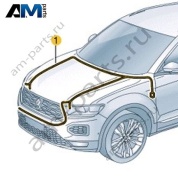 Жгут проводов для моторного отсека Volkswagen T-Roc 2018-2024 2GA971072