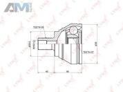 ШРУС наружный LYNX для Yeti 2009-2018 CO-1205