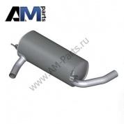 Задний глушитель 18307627142 на BMW F30 320i-320iX