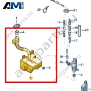 Бачок стеклоомывателя Volkswagen Jetta VII 2020-2024 17A955453A