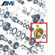 Свободно вращающаяся шестерня VAG 0A5311250AF
