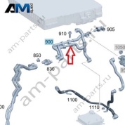 Трубопровод охлаждения к аккумулятору для Mercedes W223 AMG S63 (M177) A2235017702