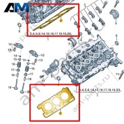Прокладка ГБЦ VAG 0XW103383B