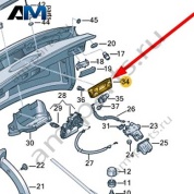 Накладка ручки Audi A8 (D5) 2018-2024 4N0827574