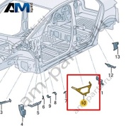 Часть стойки В Volkswagen id3 2020-2024 10A864016
