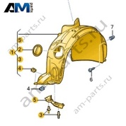 Подкрылок Volkswagen T-Roc Cabrio 2020-2024 2GC809957