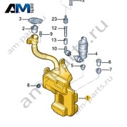 Бачок стеклоомывателя 4CG955453A для Ауди Q6 2022-2026