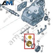 Свободно вращающаяся шестерня VAG 0D0311158