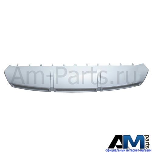 Накладка переднего бампера (шелковисто-глянцевый алюминий) для Skoda Octavia A7 5E0807733U34