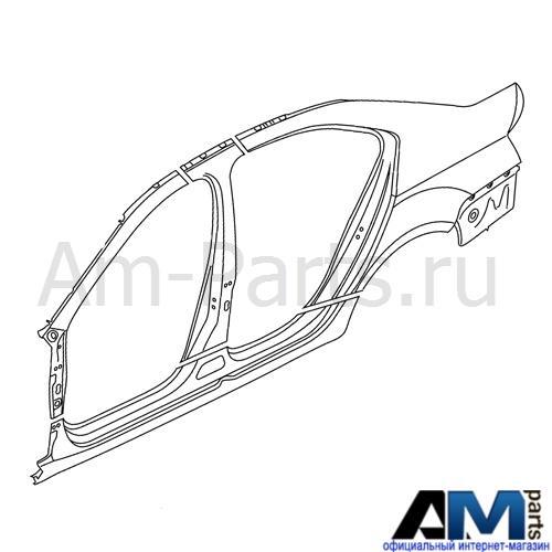Деталь боковая для Skoda Octavia A7 5E5809605A