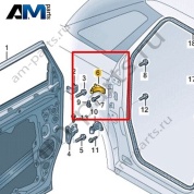 Половина петли двери (нижняя часть) Volkswagen id-Buzz 2023-2024 1T3831002A