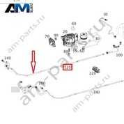 Подавшая топливная магистраль (промежуточная) A2534760201 Mercedes GLC X253