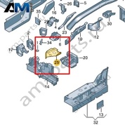Кронштейн Volkswagen id-Buzz 2023-2024 1N3803889
