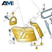 Светодиодный задний фонарь правый на крыле Volkswagen T-Roc 2018-2024 2GA945208B