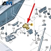 Замок багажника 89A827506A на Ауди Q6 E-tron 2024-2026